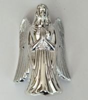 Accessoires et décorations funéraires de style américain en gros : coins de cercueil en plastique en forme d'ange, couleur argent et or