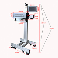 Yaomatec Fabrieksdirect 40W CO2 Lasercodeermachine CIJ Printer voor verpakkingsproductielijn