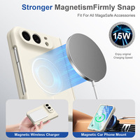 Étui de protection magnétique pliable Skin Feel PC avec charnière à fermeture automatique, antichoc, en verre trempé pour iPhone Duo 18 Fold Wide