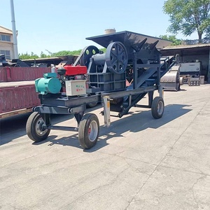 Động Cơ Diesel Xách Tay Quặng Đá Máy Nghiền Nhỏ Điện Thoại Di Động Máy Nghiền Hàm Máy Fro Bán - Product Image 5