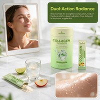 AegleWell OEM Poudre de Collagène à Boire Peptides de Collagène de Poisson Tripeptide Élasticité de la Peau Éclaircissement Hydratation Niacinamide