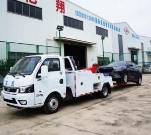 DongFeng Tuyi 5T Tractor remolque camión de auxilio nuevo diseño PLATAFORMA DE RECUPERACIÓN DE tobogán de cama plana Mini furgoneta de carga ligera diésel automática - Product Image 6