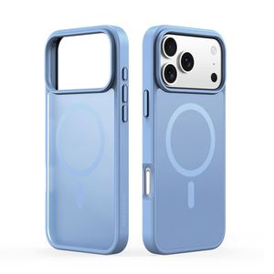 2025 Nuevo diseño Color sólido PC Skin Sense con carga magnética Teléfono celular Cubierta transparente para IPhone 17 Pro Max Plus - Product Image 1