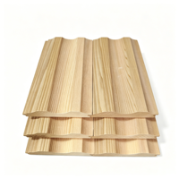 Klare Western Red Cedar Nut- und Federholzverkleidung