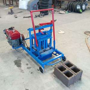 中国サプライヤーのミニマニュアルセメント中空ディーゼルレンガ製造機小型ウガンダで効率的 - Product Image 4