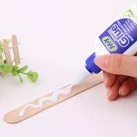 Colle blanche multi-usages lavable non toxique 250ML 500ML, colle à bois PVA blanche pour l'école, le bricolage, le slime, l'artisanat, l'art sur papier