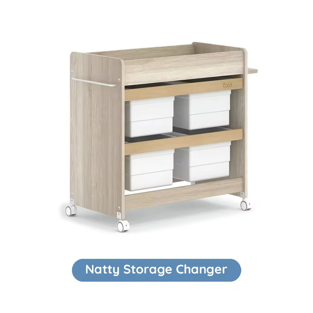 ตู้เก็บของเปลี่ยนสี โอ๊คและอัลมอนด์