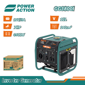 Generador Eléctrico Portátil de Gasolina con Inversor Abierto de <span class=keywords><strong>2kw</strong></span> 3kw 5kw 230V - Product Image 2