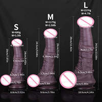Dildo réaliste en silicone liquide en forme d'animal, grand pénis de cheval, jouet anal pour hommes gays, masturbateur pour adultes, jouet sexuel pour adultes, plug anal