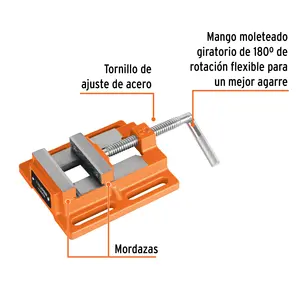 Truper 3 \ "(75 Mm) apertura a panca piatta morsa - Product Image 2