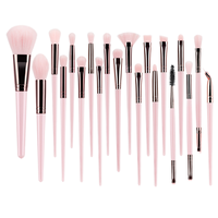 Ensemble de 20 pinceaux de maquillage en aluminium ondulé polyvalents pour les plis et le modelage