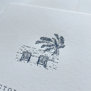 Набор свадебных приглашений ручной работы из хлопковой бумаги с тиснением, минималистичный дизайн для премиального праздничного торжества - Product Image 4