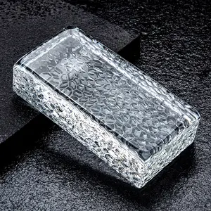 Tùy Chỉnh Hiện Đại Nhà Máy Giá Rắn Siêu Trắng Nóng Chảy Pha Lê Gạch Phân Vùng Tường Trong Suốt Vuông Thủy Tinh Khối - Product Image 1