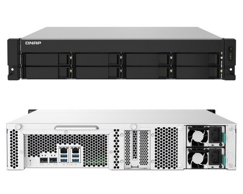 QNAP TS-832PXU-RP-4G 8-Bay High-Speed SMB Rackmount NAS USB Interface Two 10GbE/2.5GbE Ports Redundant PSU-in Stock 1 Year