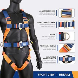 Arnés de Seguridad CITYCITY, Kit de Protección Contra Caídas, Arnés de Cuerpo Completo para Techos, Arnés Resistente con Cuerda de Seguridad - Product Image 5