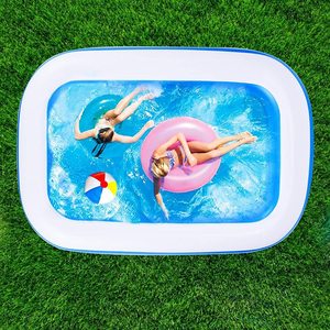 Tragbarer 7FT 8FT <span class=keywords><strong>10FT</strong></span> faltbarer aufblasbarer PE-<span class=keywords><strong>Pool</strong></span> für Kinder Quadratisch über dem Boden - Product Image 2
