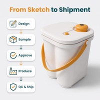 Conteneur de stockage d'aliments pour chiens et chats 13L, hermétique sous vide, bac à nourriture pour animaux de compagnie, maintien de la pression intelligent, scellage à une touche, qualité alimentaire