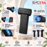 Souffleur rechargeable 130000 tr/min, 8000 mAh, sans fil, dépoussiéreur d'air OEM ODM, ventilateur électrique portable pour le nettoyage des dépôts de poussière automobiles