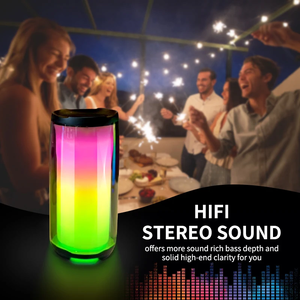 Altavoz Inalámbrico ORO Clip <span class=keywords><strong>4</strong></span> de Alta Calidad, BT5.2, Portátil, con Luces LED RGB, Pantalla Completa Luminosa, Resistente al Agua, Carga Inalámbrica, 500 mAh, Metálico - Product Image 4
