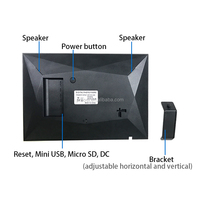 High Resolution 10" Motion Sensor Android Digital Photo Frame WiFi With Android IOS Cloud App
