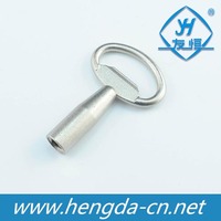 YH1107 Serrure à came à quart de tour en alliage de zinc pour armoire, double bit, cylindre chromé, design triangulaire et carré, qualité supérieure