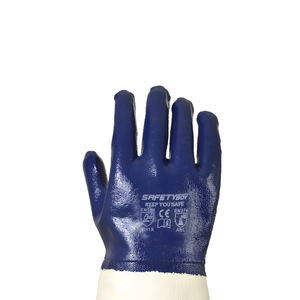 Guantes de Seguridad Safetyboy YL1146 Azules, Anti-Químicos, Cómodos, de Algodón y Nitrilo, Resistentes al Aceite, Prácticos para el Trabajo - Product Image 3