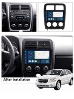 Prelingcar para Dodge calibre 2009-2013 Android 12 Monitor de coche de 8 + 256 carplay DSP RDS GPS construido en 2din radio reproductor de dvd 5,1 HIFI