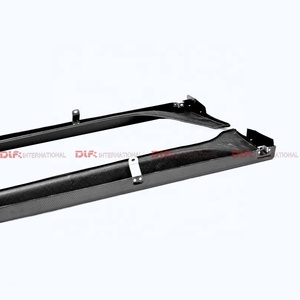 สำหรับฮอนด้า11TH Civic Type-R FL5 Mu ประเภทคาร์บอนไฟเบอร์ส่วนต่อขยายกระโปรงสปอยเลอร์ปากคาง - Product Image 6