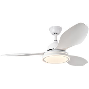 Ventilador de techo LED, motor silencioso, 3 velocidades, luz regulable, ideal para climatización y decoración en espacios. - Product Image 1