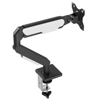 Offre Spéciale 17-32 pouces bras de moniteur à ressort à gaz unique 9Kg charge VESA Compatible support de montage de bureau support d'écran d'ordinateur