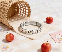 Bracelet modulaire italien tendance DIY, cadeau classique, personnalisable avec photo, bijoux commémoratifs pour couple, montre, bracelet amusant chat et ours