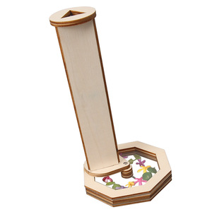 OKYN-T26037 <b>DIY</b> Magic Kaleidoscope Wooden Assembly Handcraft <b>Kit</b> - Product Image 1