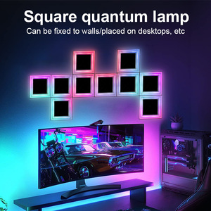 Paneles de Luz LED Cuántica RGB para Pared, Cuadrados, Sincronización con Música, Control Remoto por Aplicación, Modulares, Iluminación Ambiental para Juegos, Dormitorio, Retroiluminación de <span class=keywords><strong>TV</strong></span>, CE RoHS - Product Image 1