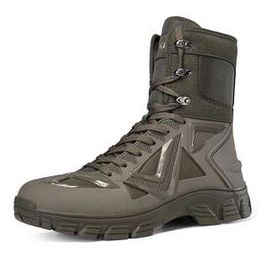 Nouvelles bottes tactiques d'été 2025 unisexes en microfibre, montantes, pour le désert, chaussures de travail tendance et rehaussantes - Product Image 2