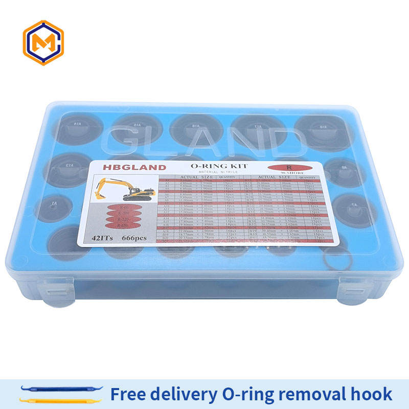 Hydraulic System O-Rings Kit with Storage Box High Pressure Sealing ...