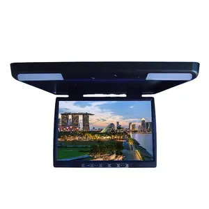 HOT SALE Multiple size options Flip Down Car Roof TV with 2 AV Input SD USB HD monitor