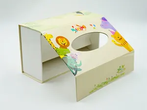 Boîte d'emballage pliable magnétique personnalisée avec logo en papier de soie pour les petites entreprises