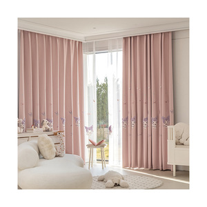 Nuove <span class=keywords><strong>tende</strong></span> oscuranti rosa simpatico cartone animato con ricamato Kuromi <span class=keywords><strong>cameretta</strong></span> per bambini mantovane trasparenti - Product Image 5