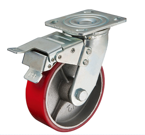 Fabrik preis Heavy Duty Good 4/5/Zoll PU/TPR/Gummi Industrie rollen wagen, drehbare Hochleistungs-Lenkräder - Product Image 3