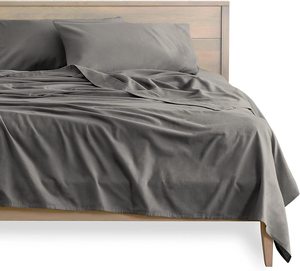 OEM Customizable 100% Cotton <strong>Flannelette</strong> 145GSM Bed <strong>Sheet</strong> Set Brushed Feel 32S Woven for Cold Weather Comfort Bedding Set - Product Image 1