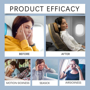 旅行の病気旅行の病気を和らげる、船酔いのめまいと不快感耳のステッカーの後ろにポータブル - Product Image 5