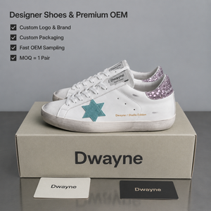 Zapatos de Diseñador de Lujo 2026 para Mujer, Zapatillas de Cuero de Alta Calidad, Azul Estrella, Rosa Brillante, Tacón Casual, Zapatos de Moda - Product Image 1