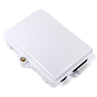 Kotak Pembagi Serat Optik Tahan Air Luar Ruangan 4-Core dan 2-Micro-Core dengan Logo Kustom PLC untuk Aplikasi FTTH