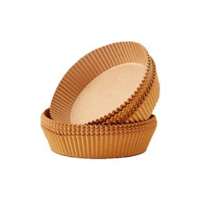 100 pièces papier de cuisson jetable carré rond antiadhésif résistant à la chaleur <span class=keywords><strong>pour</strong></span> outils de pâtisserie de friteuse à Air chaud - Product Image 1