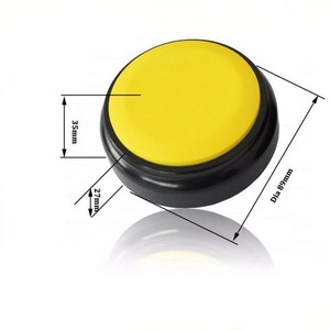 Caja de módulo de sonido de forma redonda de alta calidad, un botón, diferentes colores con luz LED, juguete para mascotas, entrenamiento de animales - Product Image 3