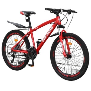 Bicicleta de Montaña de 26 Pulgadas para Adultos con Marco de Acero al Carbono, Amortiguación y 21/24/27 Velocidades - Product Image 3