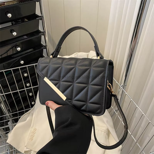 Wholesale Women's Embroidery Small Bag Single Shoulder Crossbody Popular Texture Handheld Small <b>Square</b> Design Polyester - Product Image 1