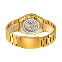 Montre Homme Automatique Acier Inoxydable Polygone Vide 41mm 30bar Etanche Lumineux Hip Hop Rue OEM Logo Usine