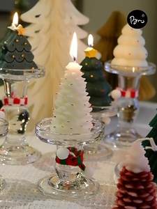 Set de Mini Velas de Cera de Soya para Aromaterapia en Forma de Árbol de <span class=keywords><strong>Pino</strong></span> Navideño Novedosas Velas Perfumadas de Cera de Abeja para Bodas - Product Image 4