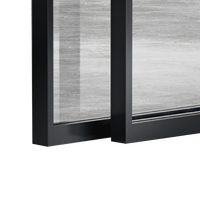 Portes en verre en alliage d'aluminium certifiées CE XAS - Design moderne, résistantes à l'eau, ouverture latérale, verre simple/tempré